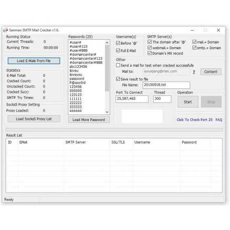 SMTP Cracker v1.6.5 (Unlimited License)